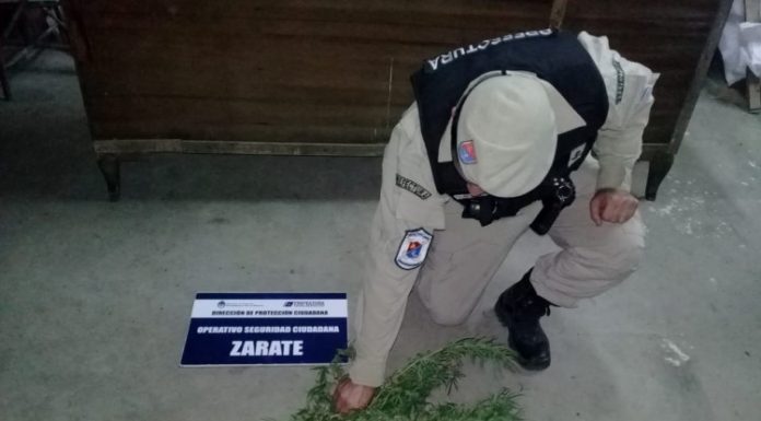 Mediante un operativo de Seguridad Ciudadana, se procedió a la aprehensión de un joven con drogas en su poder