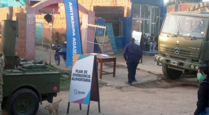 PARTE DIARIO: Mientras dan asistencia alimentaria, no se informa sobre casos positivos en Zárate donde ya se estaría llegando al centenar a atendidos