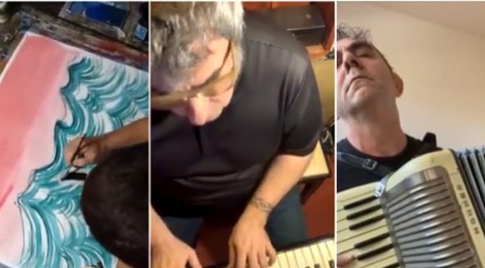 Músicos y artistas plásticos muestran sus momentos de creación y comparten su arte en cuarentena