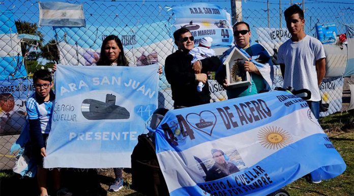 ARA San Juan: insisten con el pedido de feriado nacional para el 15 de noviembre