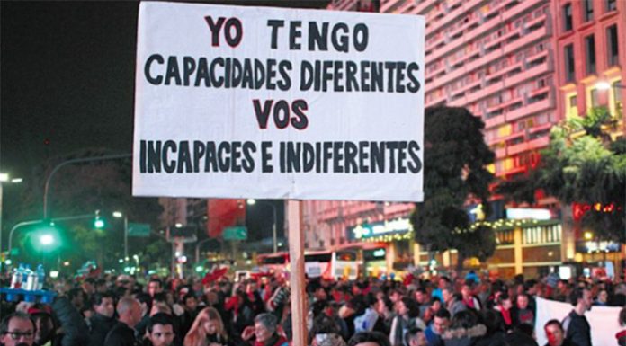 El 3 de diciembre: Habrá movilización en el día nacional e internacional de las personas con discapacidad, sector que está en emergencia