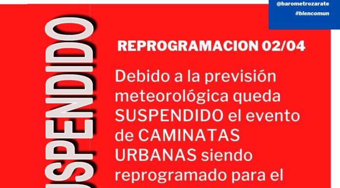 SUSPENDIDA LA 2º EDICIÓN: Barómetro Zárate suspendió la Caminata Urbana nocturna de hoy