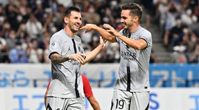 Gol y asistencia de Messi en la goleada de PSG en su último amistoso en Japón
