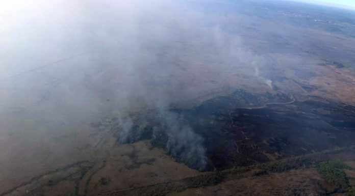 Seguimos observando en la zona de Zárate humo que proviene de las quemazones en la Isla