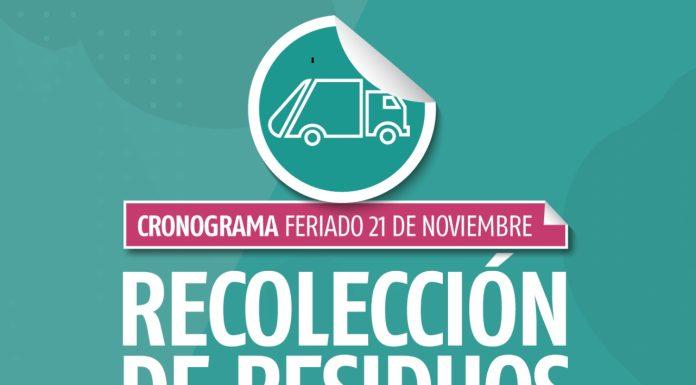 Zárate Residuos: Se dio a conocer el cronograma de recolección de residuos por el feriado del Día de la Soberanía Nacional