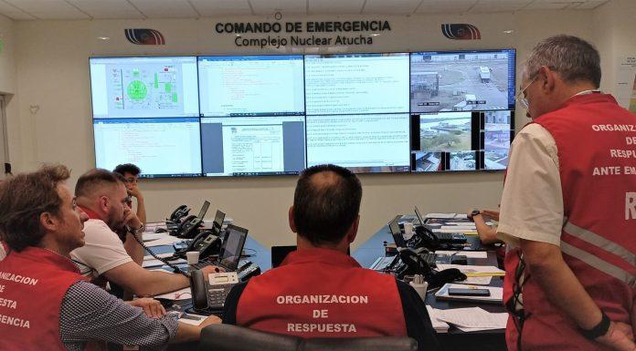 En las plantas de Lima: Nucleoeléctrica realizó el simulacro general interno en el Complejo Nuclear Atucha