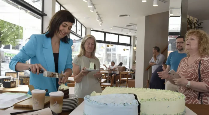 Ximena Sáenz: La torta con la que Banco Provincia celebró su cumpleaños 200 se presentó en La Feliz