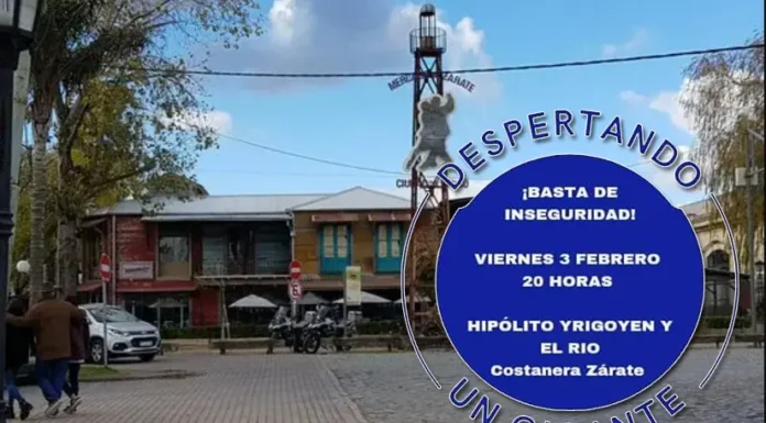 Despertando un gigante: Así se convoca desde las redes sociales a una marcha esta noche por la creciente inseguridad en Zárate