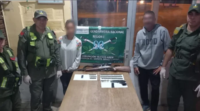 Entre Ríos: Transportaba una pistola y una carabina sin documentación legal
