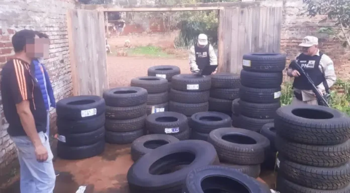 Misiones: Prefectura secuestró 115 neumáticos de origen ilegal