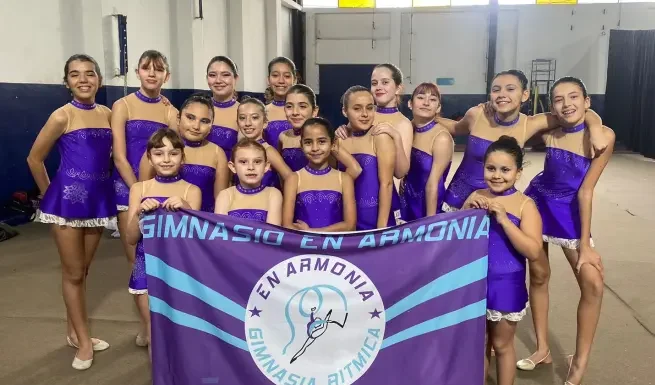 Gimnasio Armonía: Participaron con muy buena performance en torneo regional de gimnasia rítmica