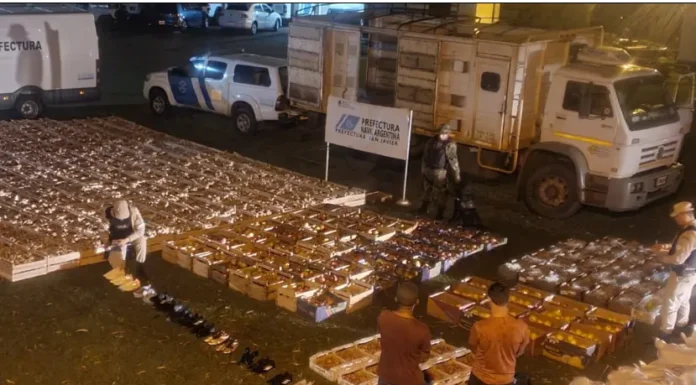 Contrabando millonario en San Javier: Prefectura secuestró un cargamento de mercadería ilegal