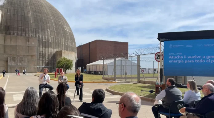 En Lima: A fin de semana pasada se realizó un acto por la vuelta al servicio de la Central Nuclear Atucha II