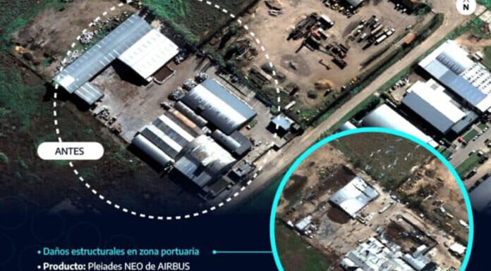 Antes y después: las increíbles imágenes satelitales sobre el temporal de Bahía Blanca