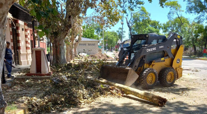 Continúan las acciones de puesta a punto de la ciudad luego del temporal
