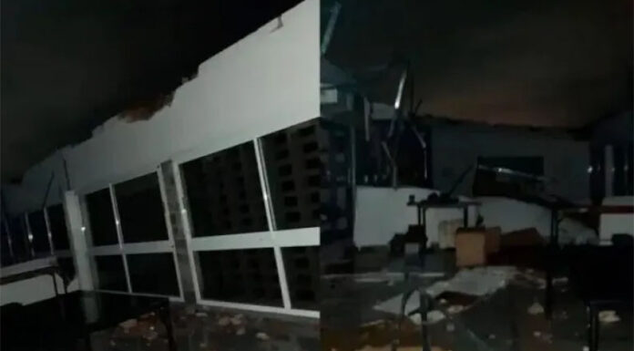 Campana: un temporal de viento y granizo provocó destrozos y la voladura del techo de una escuela
