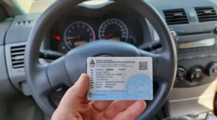 Ya no será necesaria la “cédula azul” para circular en auto