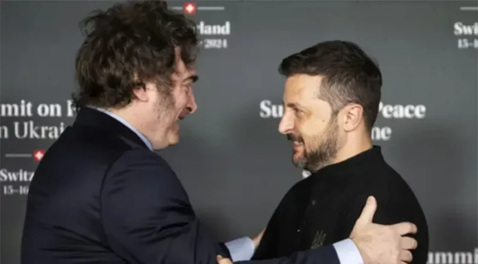 Argentina reforzó su apoyo a Ucrania en la Cumbre por la Paz: adhesión al acuerdo y breve discurso de Milei