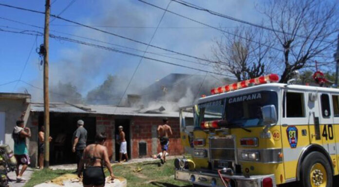 Tragedia en Campana: se incendió una vivienda y murieron cuatro hermanitos
