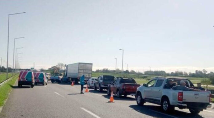 Ruta 9: parcialmente habilitado el tránsito en dirección hacia CABA para vehículos livianos