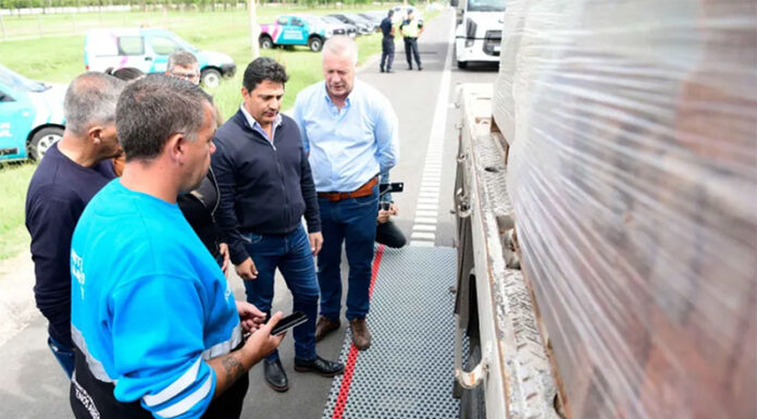 Rutas provinciales: se retiraron 3.500 toneladas de sobrepeso en lo que va de 2025
