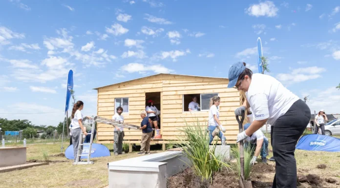 En Zárate Softys y TECHO construyeron nuevos espacios en el barrio El Gauchito