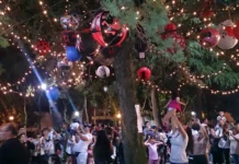 En Zárate ultiman detalles y reprograman para este domingo el encendido del tradicional árbol navideño
