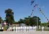 Acto de cambio de comando en la Base Naval Zárate, con presencia de autoridades y veteranos