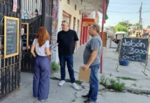 En Zárate, el Municipio relevó comercios en calle Evaristo Carriego y dialogó con vecinos