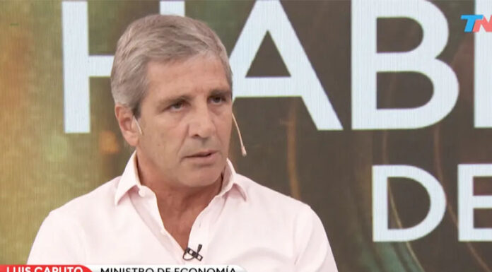Luis Caputo sobre la inflación: “En septiembre o en octubre” podría ser del 1%