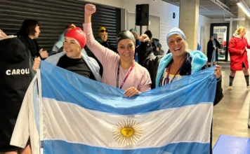 Zárate dijo presente Finlandia, en el Mundial de Natación en Aguas Heladas 2026