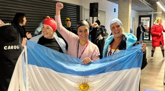 Zárate dijo presente en Finlandia, en el Mundial de Natación en Aguas Heladas 2026