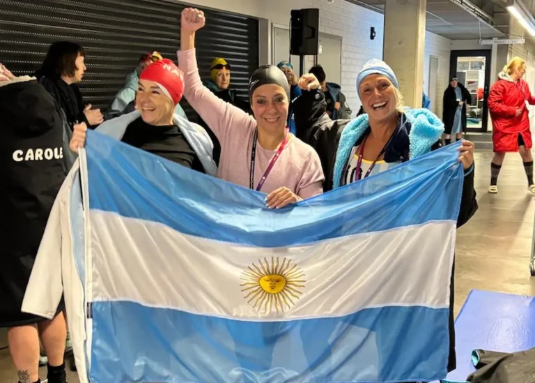 Zárate dijo presente en Finlandia, en el Mundial de Natación en Aguas Heladas 2026
