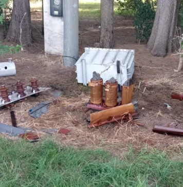 En Zárate: Vandalizan un transformador y afectan el servicio eléctrico en una zona rural