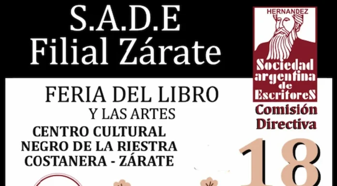 En Zárate: la SADE celebra su aniversario con una nueva Feria del Libro y las Artes que convoca a toda la comunidad