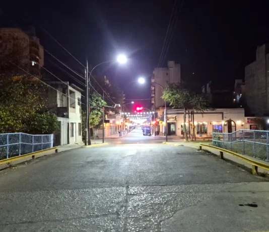 Zárate más linda: se ilumina el centro que cambia con LED y la poda de plátanos