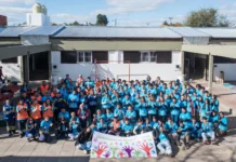 Más de 350 voluntarios renovaron una escuela primaria y un centro educativo secundario de Campana