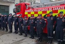 Zárate homenajeó a sus Bomberos Voluntarios en una emotiva celebración por su día
