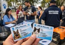 Una ciudad de Córdoba implementó el DNI obligatorio para perros y gatos: el trámite es gratuito y hay multas de hasta $844.000