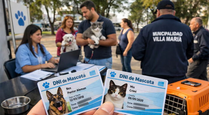 Una ciudad de Córdoba implementó el DNI obligatorio para perros y gatos: el trámite es gratuito y hay multas de hasta $844.000