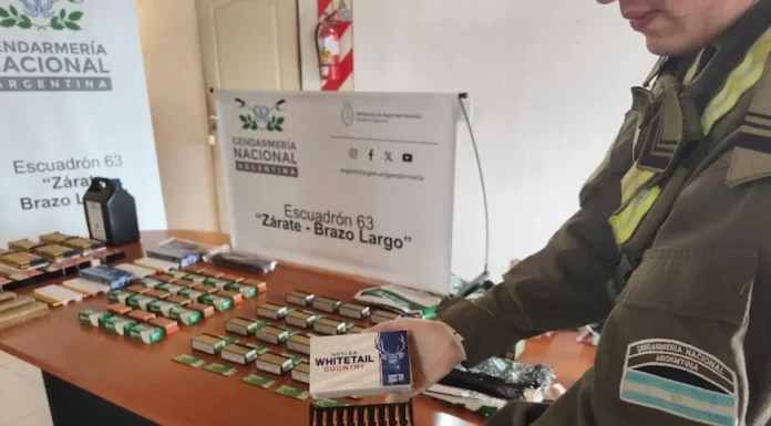 En Zárate: Gendarmería secuestró más de 3.000 municiones ocultas en seis encomiendas