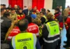 En Zárate, realizan un ejercicio conjunto para poner a prueba la respuesta ante emergencias