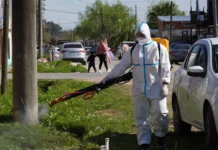 En Zárate refuerzan la prevención del dengue con limpieza de zanjones en Villa Angus