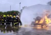 En Zárate, más de 90 cadetes de Bomberos Voluntarios se capacitaron en la planta de Bayer