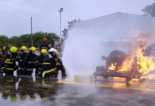 En Zárate, más de 90 cadetes de Bomberos Voluntarios se capacitaron en la planta de Bayer